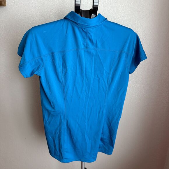 The North Face Women's Golf 1/4 Zip Polo Athletic Short Sleeve Shirt Large - Picture 2 of 6